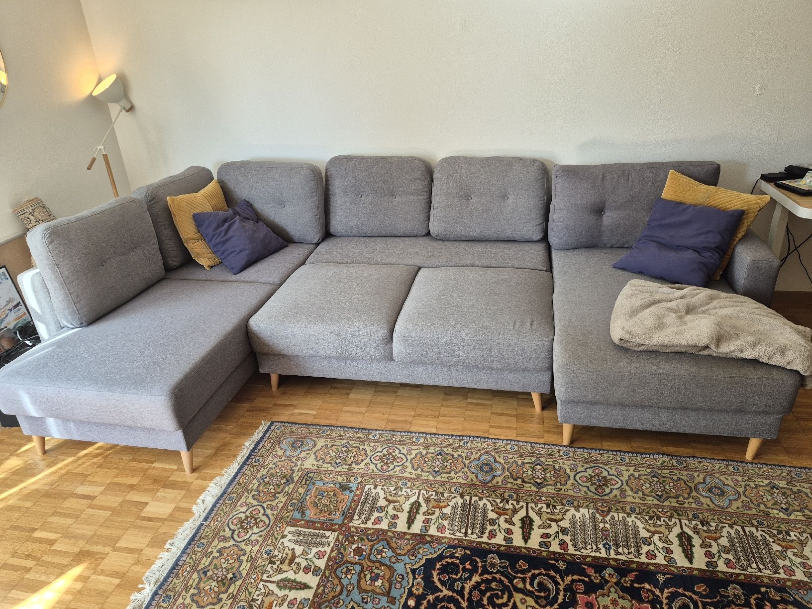 Divani: Ecksofa mit Schlaffunktion grau 296cm ab CHF 1.- – Usato da Zürich venduto da yanickaem89 2