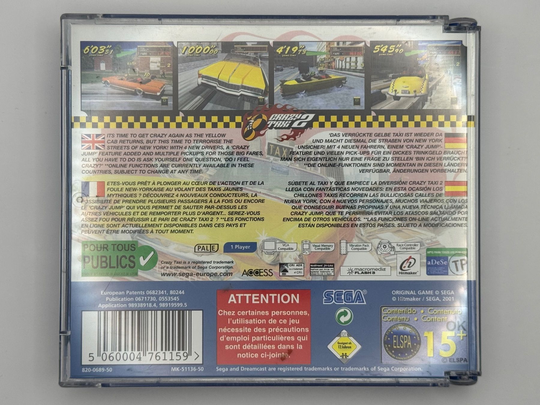 Sega Giochi: Dreamcast Crazy Taxi 2 – Usato da Bettlach venduto da awi_7jcb 1