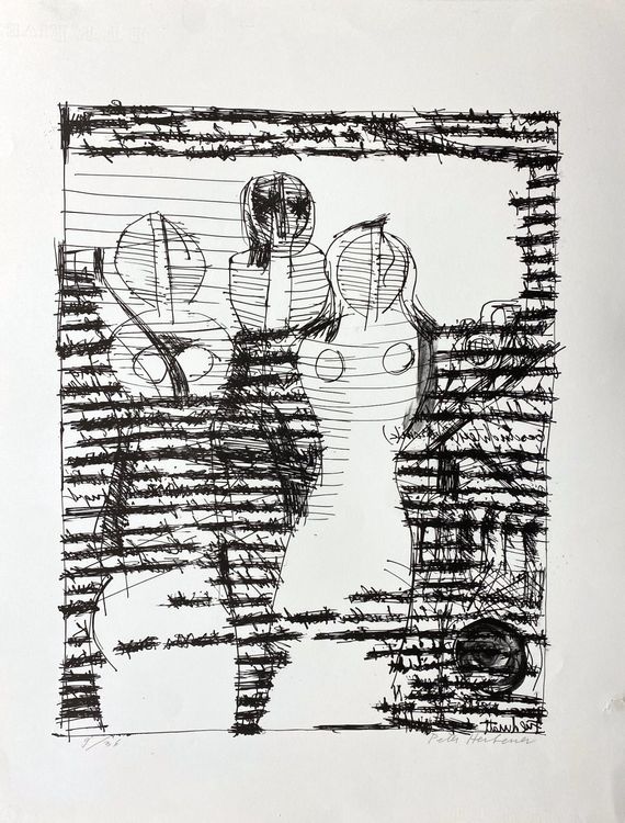 Paul Herbener Lithografie    Auf Papier 1