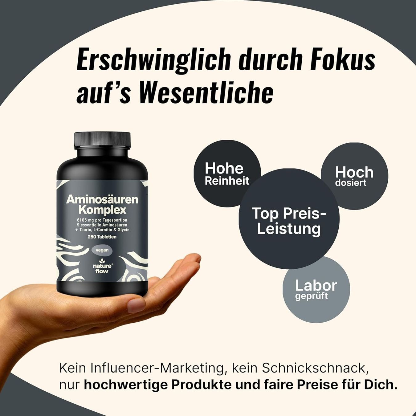 Cibi & Specialità: Aminosäuren Komplex 6105mg 250 Tabletten – Nuovo e nell'imballaggio originale da Suhr venduto da SchnapperCH 3