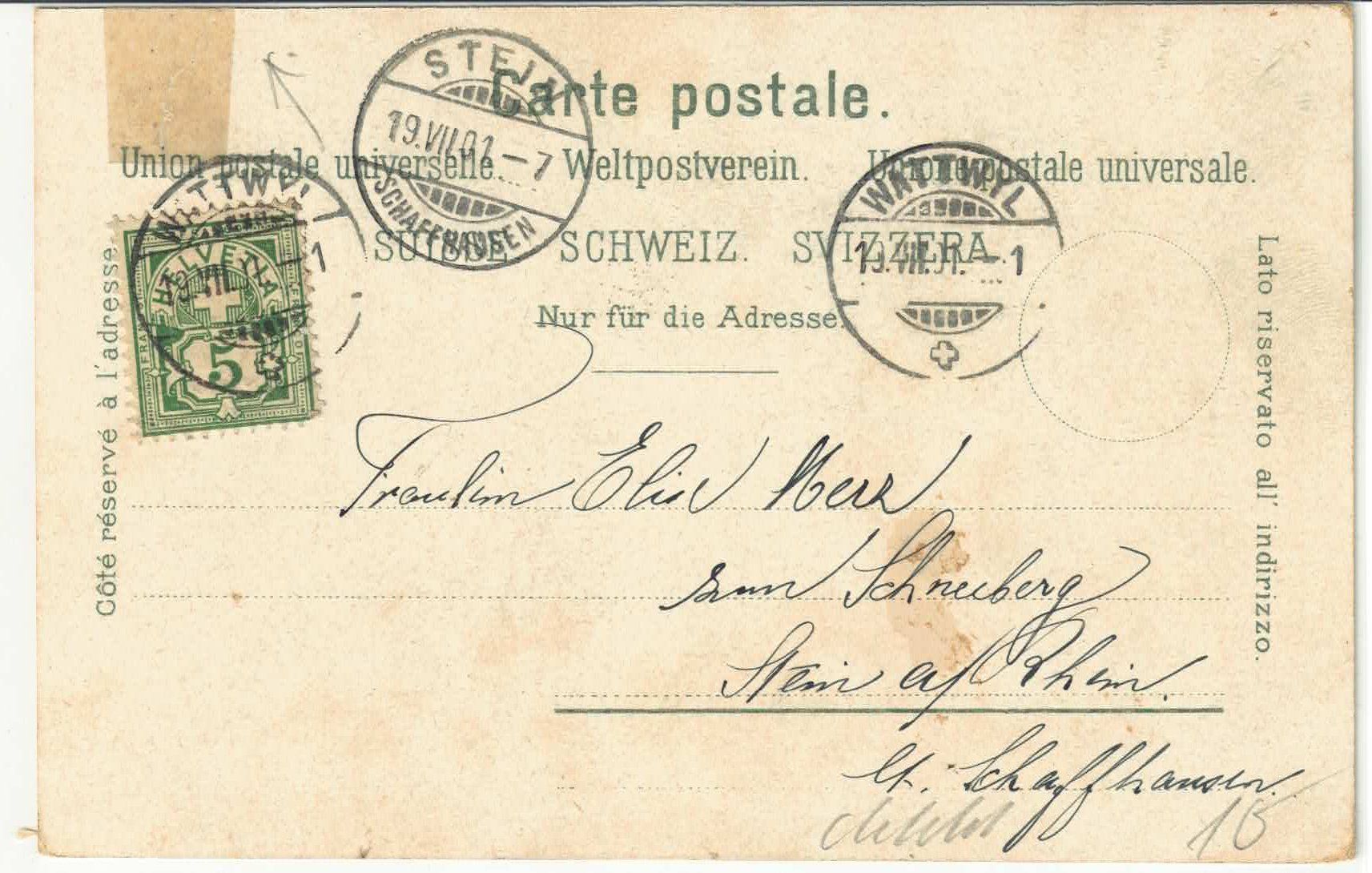 Cartoline postali: Wattwyl Wattwil - Generalansicht – Difettoso da Ettingen venduto da Kartenplanet 1