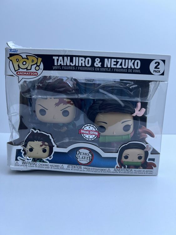 Funko POP! Animation 2-Pack Demon Slayer Tanjiro & Nezuko (Neu und ...