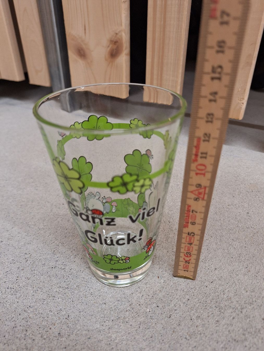 Gläser: Glas "Ganz viel Glück" – Neu (gemäss Beschreibung) aus Regensdorf von Schmim 1