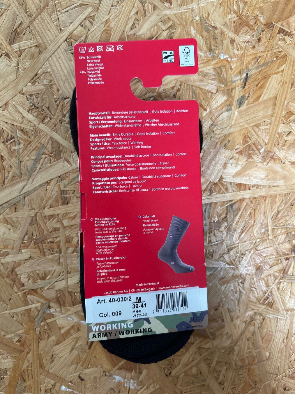 Rohner Calze: Rohner Working Socks Gr. M Schwarz - Top Zustand – Nuovo e nell'imballaggio originale da Koppigen venduto da Bracher_Mail-House 1
