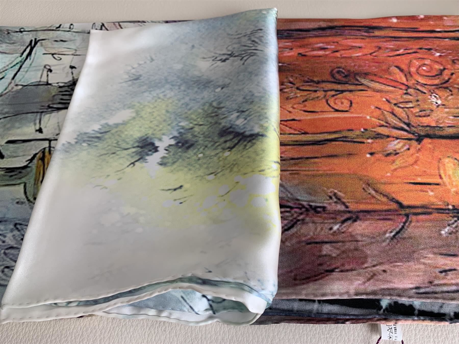 Foulard & Sciarpe: Schöner Modischer Schal aus Seide - Neu – Nuovo e nell'imballaggio originale da Rikon im Tösstal venduto da Alpenmutz 5