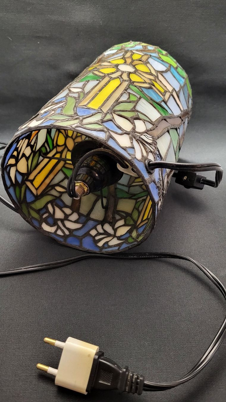 Lampade: Tischlampe aus Tiffany-Glas – Usato da Basel venduto da spinne02 5