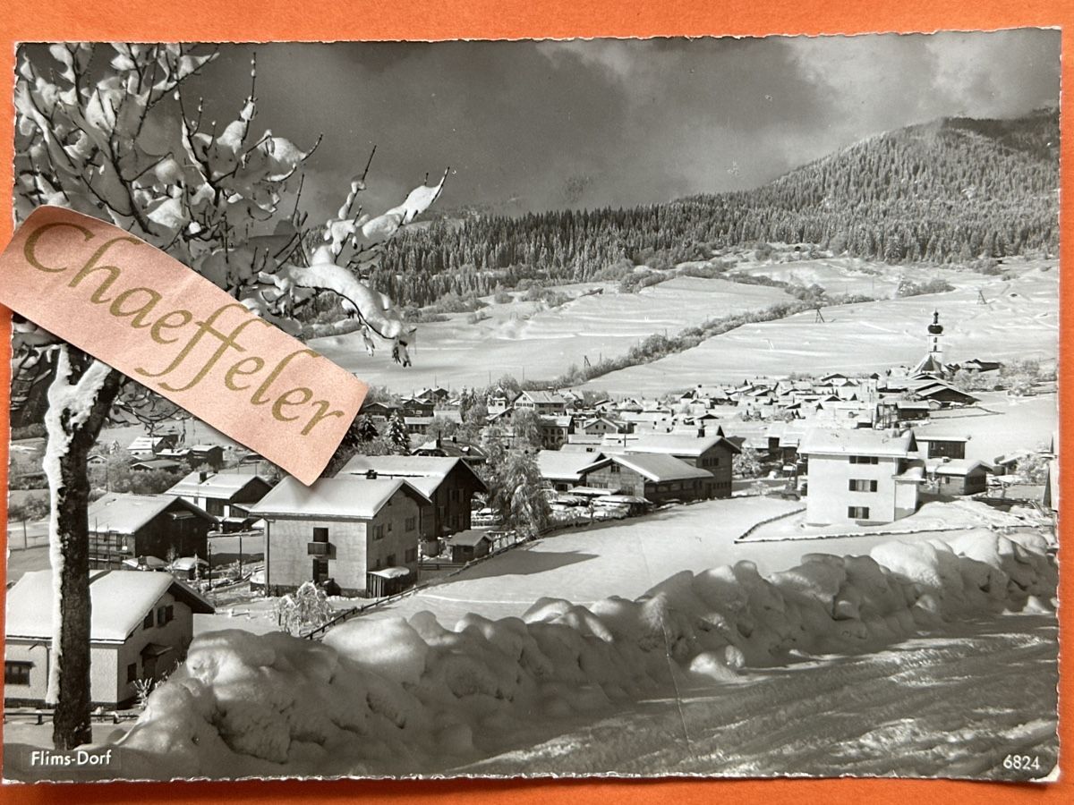 Cartes postales: Ansichtskarte 1958 Films Dorf Winter mit Stempel  – D'occasion à Zürich par Chaeffeler