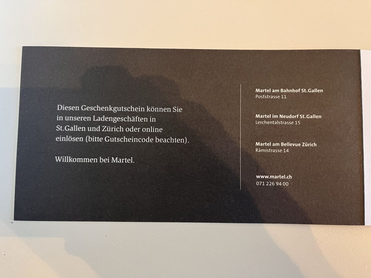 Buoni: Weingutschein Fa. Martel St. Gallen – Nuovo e nell'imballaggio originale da Speicher venduto da Alberto6701 1