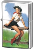 Feuerzeug Cowgirl