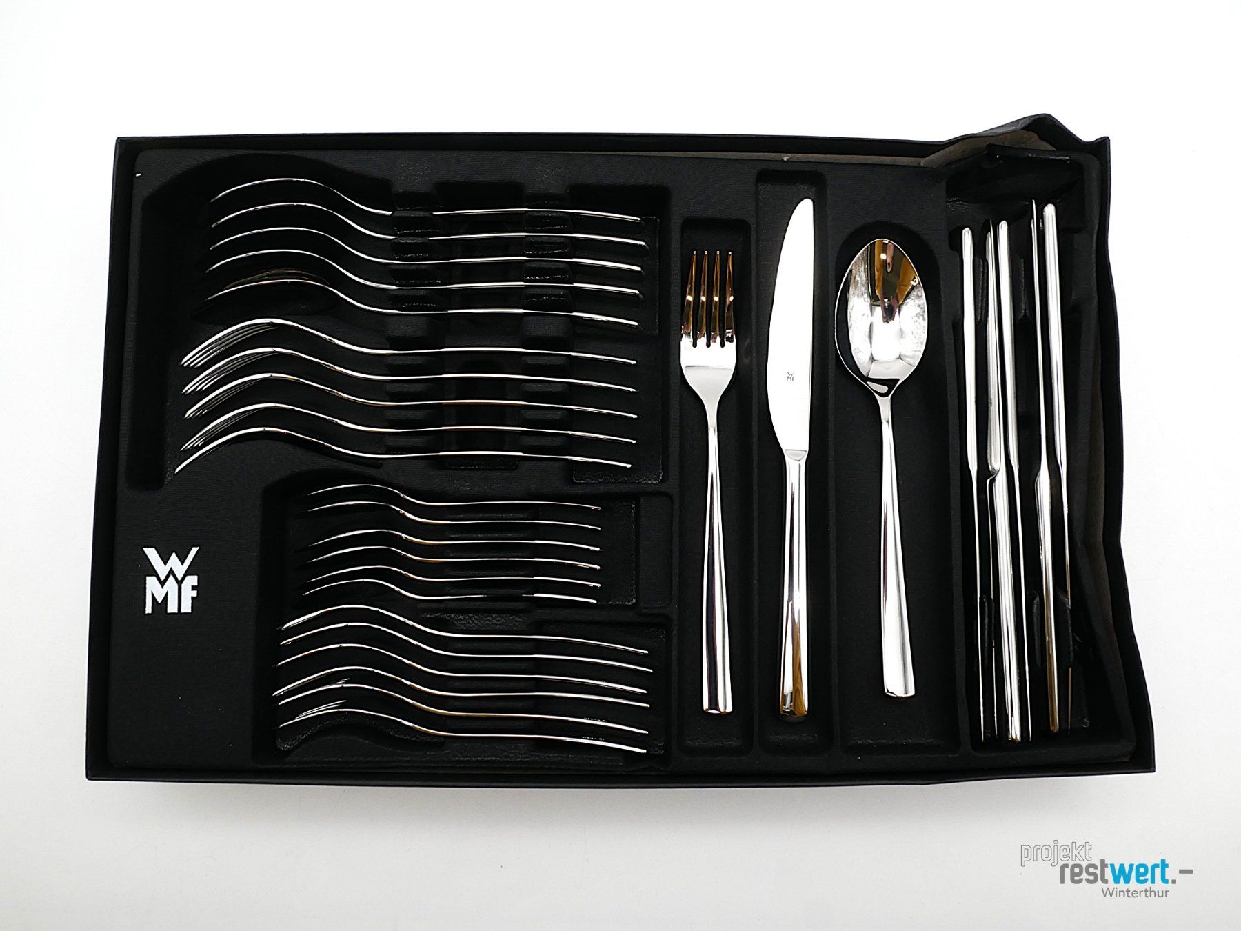 WMF Bestecksets: WMF Besteck-Set Boston 30-teilig, Edelstahl – Neu (gemäss Beschreibung) aus Winterthur von Restwert_Winterthur