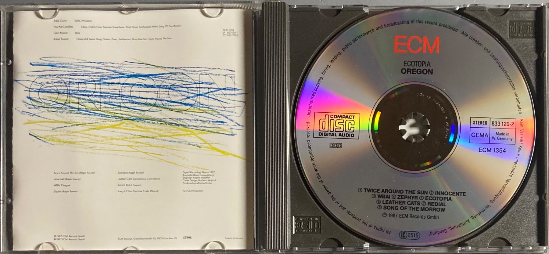 CD: OREGON - ECOTOPIA – Usato da Poliez-Pittet venduto da Newtown-Records 2