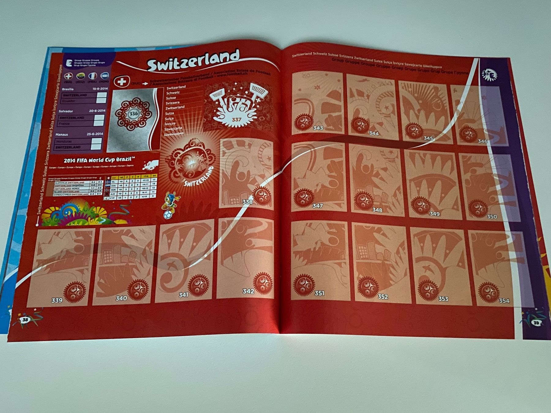 Panini Album: Panini Leeralbum WM 2014 Version Tschechien & Slowakei – Usato da Hergiswil LU venduto da FcMalkov 3