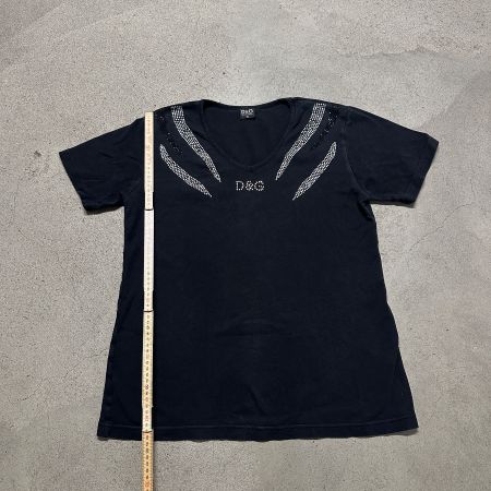 Dolce & Gabbana T-Shirt schwarz Grösse M mit Steinen