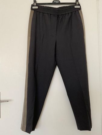 Brunello Cucinelli Wolle Hose Gr 36, it 42 grau gereinigt