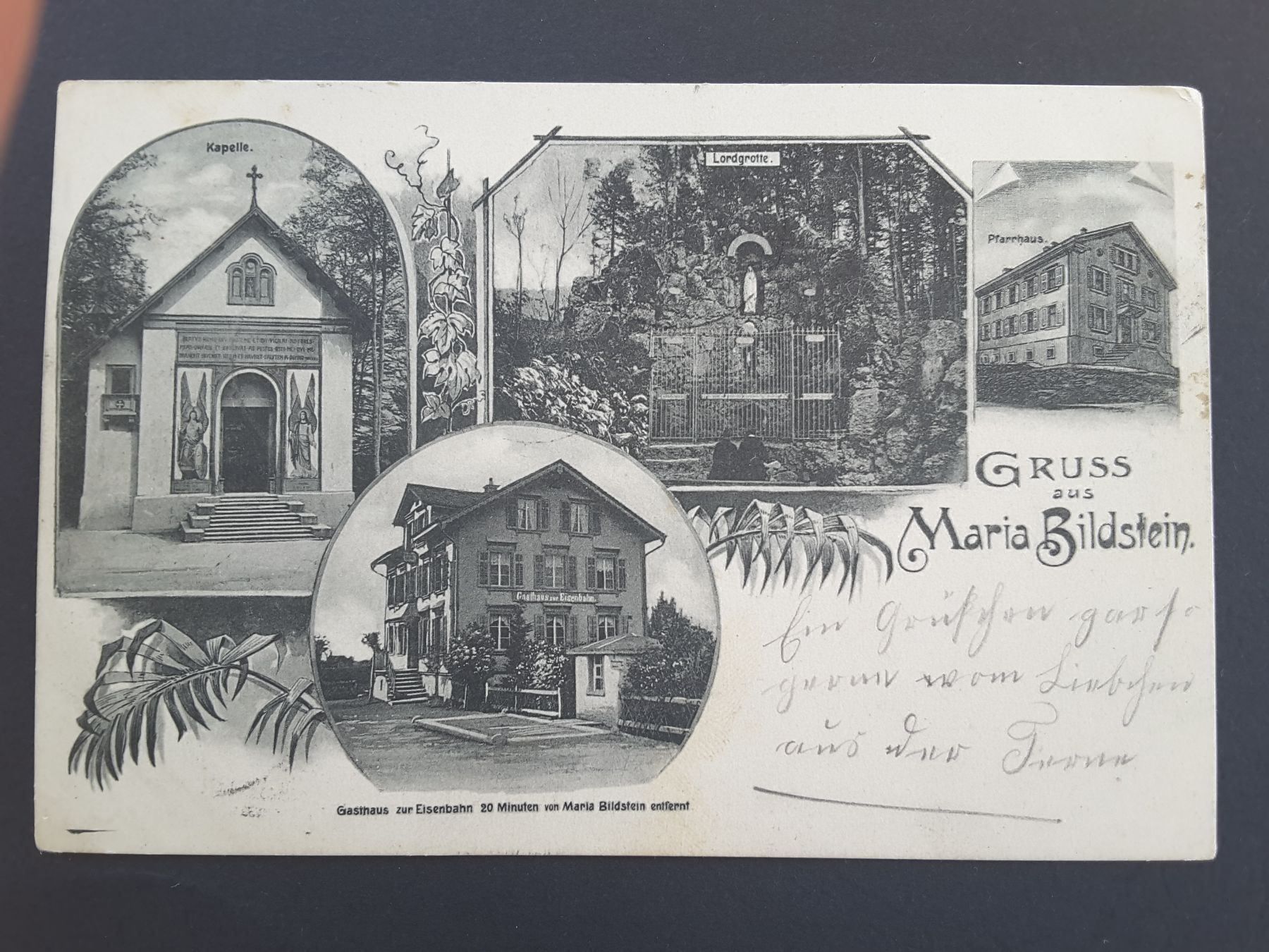 Cartoline postali: Gruss aus Maria Bildstein, 4 Bild,1901 – Usato da Reichenburg venduto da Pipo-67