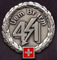 Schweizer Militär; Béret Emblem / 41 / Uem Br trm