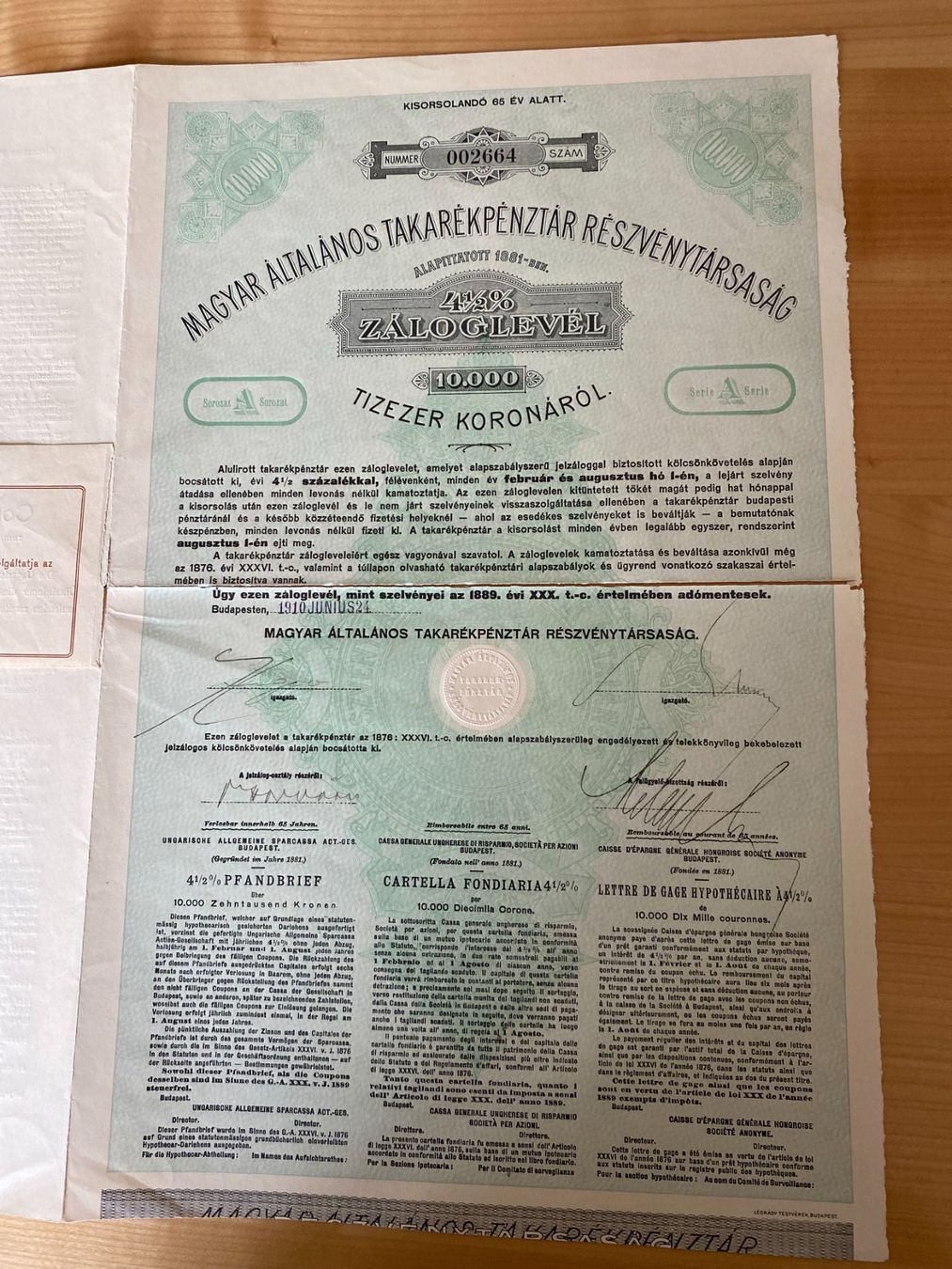 Documents: historische Wertpapiere – D'occasion à Wil SG par mrdrs 1