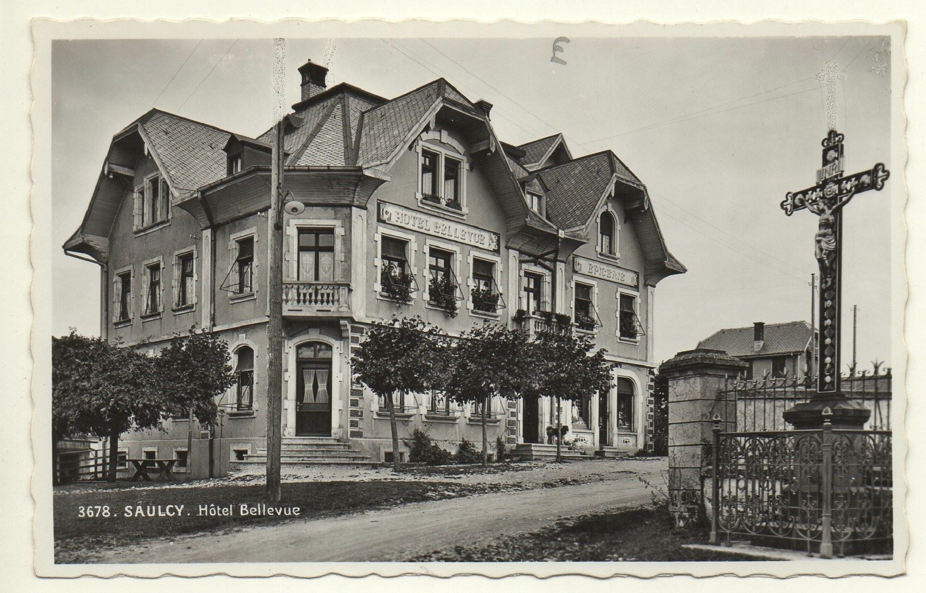 Ansichtskarten: SAULCY Hôtel Bellevue – Gebraucht aus Jona von philajona