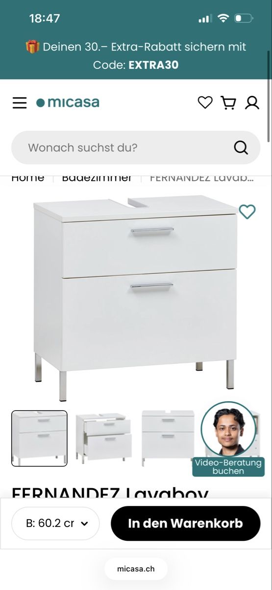 Micasa Badezimmermöbel: Badschrank Micasa – Gebraucht aus Regensdorf von vru_8ntl 1