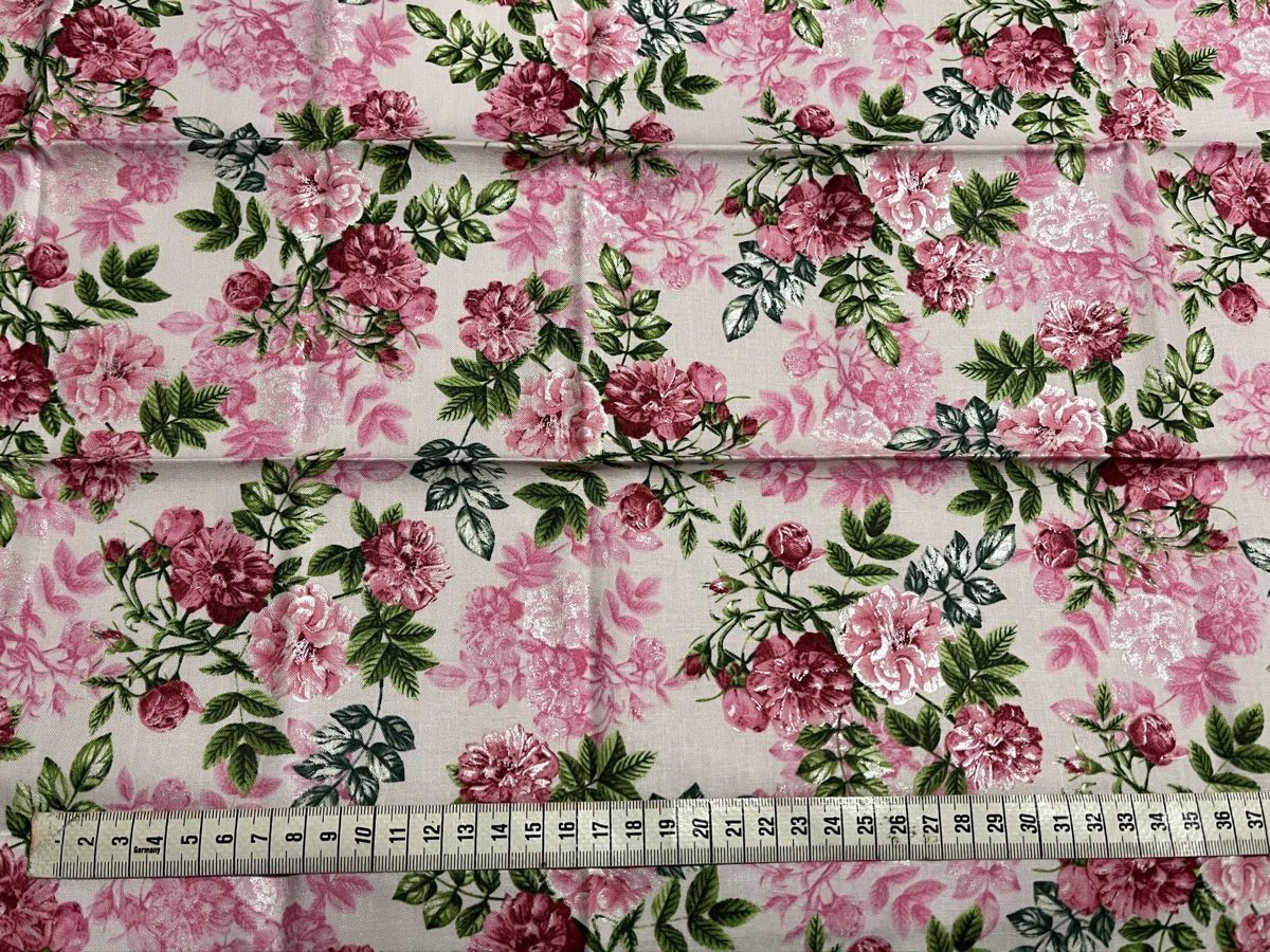 Tessuti: Patchworkstoffe Ballet 7 FQ rosatöne-silber – Nuovo (secondo la descrizione) da Seuzach venduto da KreativmitStoff 5