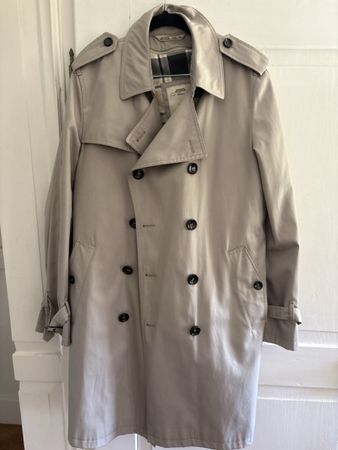 MAURIZIO BALDASSARI Trenchcoat Grösse 52 Beige Neuwertig 