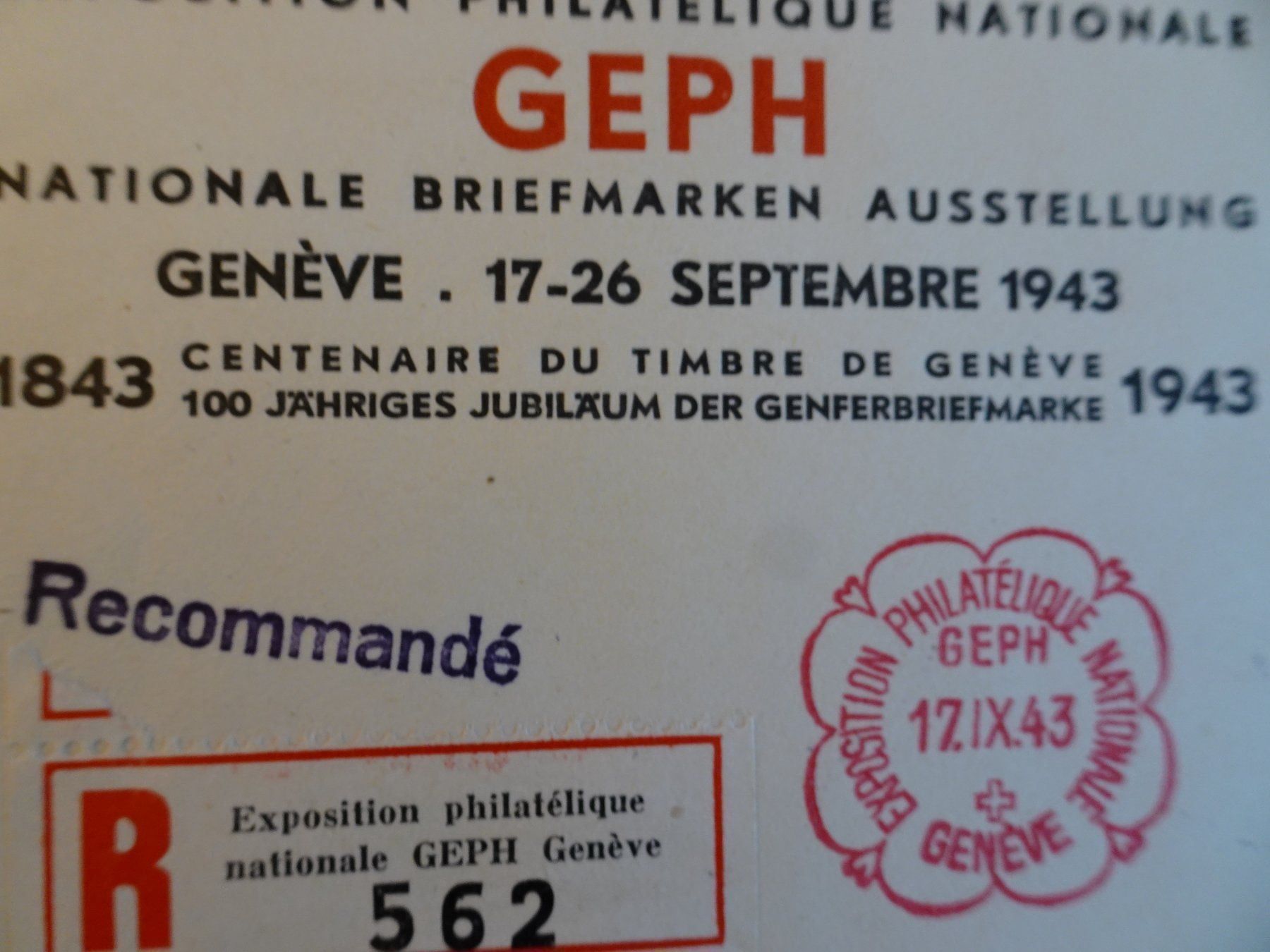 Alle Briefmarken: 17.IX.43 FDC GEPH Nationale Ausstellung – Gebraucht aus Eschenbach SG von eDaisy 1