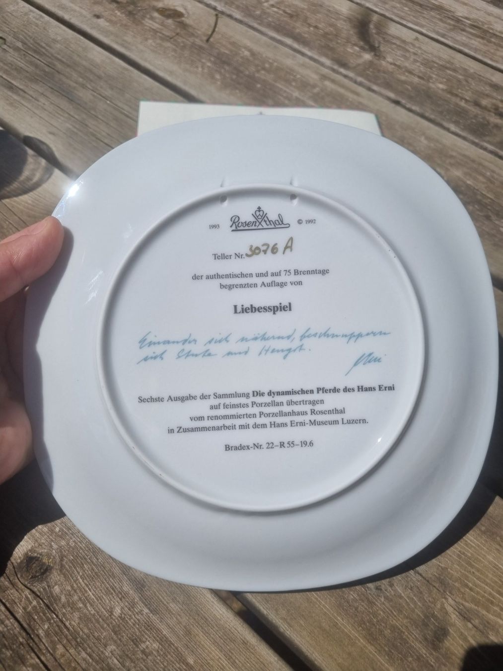 Rosenthal Piatti: Assiette de collection,  Hans Erni,  rosenthal – Nuovo (secondo la descrizione) da Fribourg venduto da sal_5ln6 2