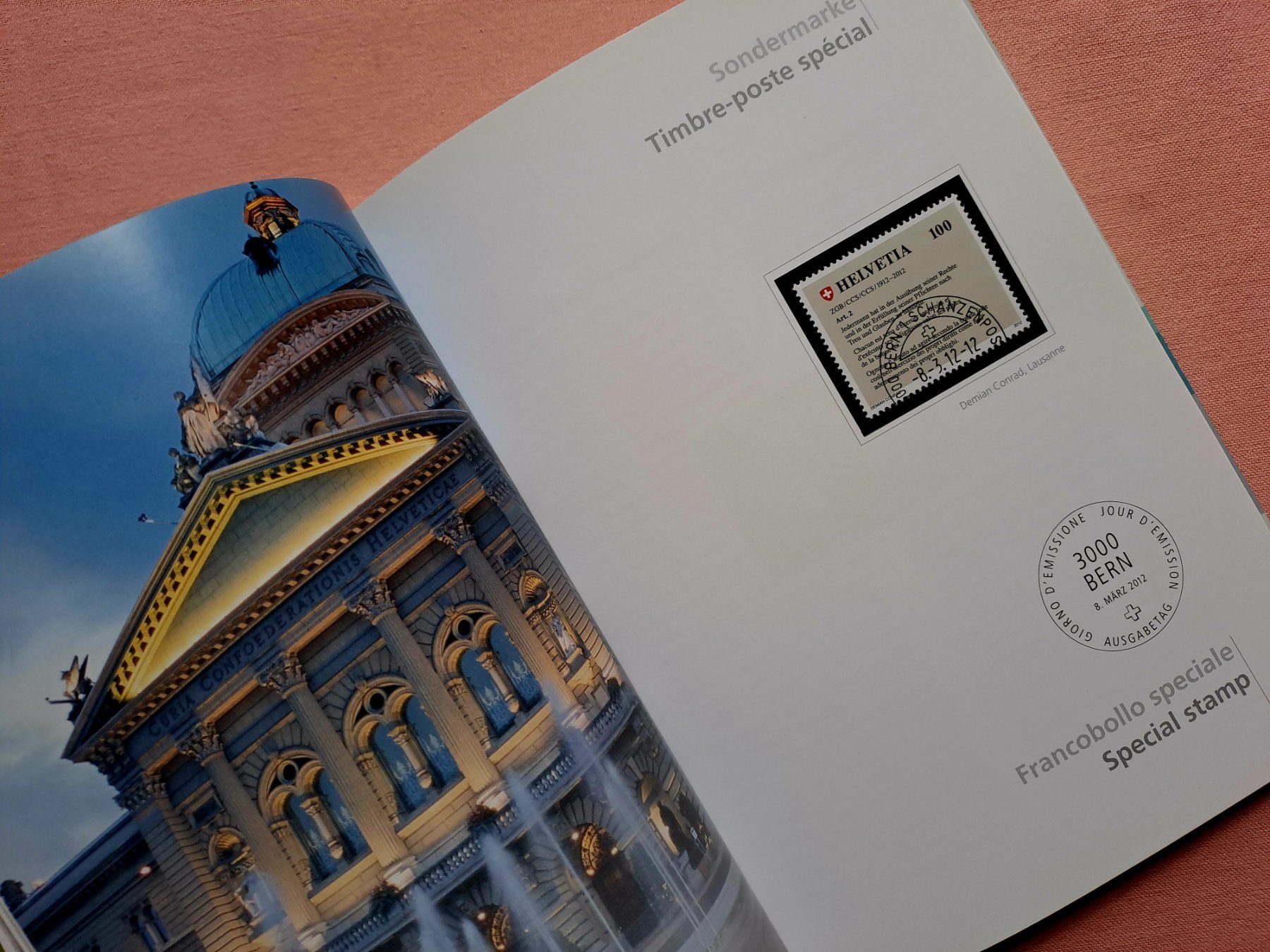 Tutti i francobolli: Original Jahrbuch Briefmarken CH Post 2012 Halbmondstempel – Nuovo (secondo la descrizione) da Ostermundigen venduto da pedru8 3