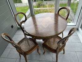 Biedermeier Tisch inkl. 4 Stühle