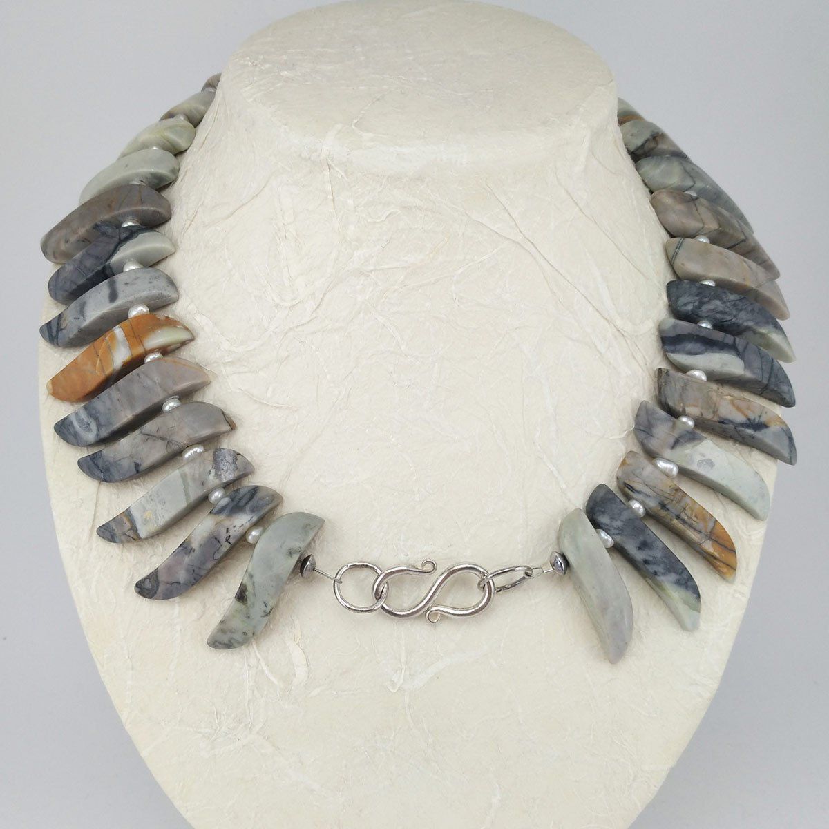 Catenine: Picasso-Jaspis Halskette – Nuovo e nell'imballaggio originale da Meilen venduto da Byrd-bijoux 2