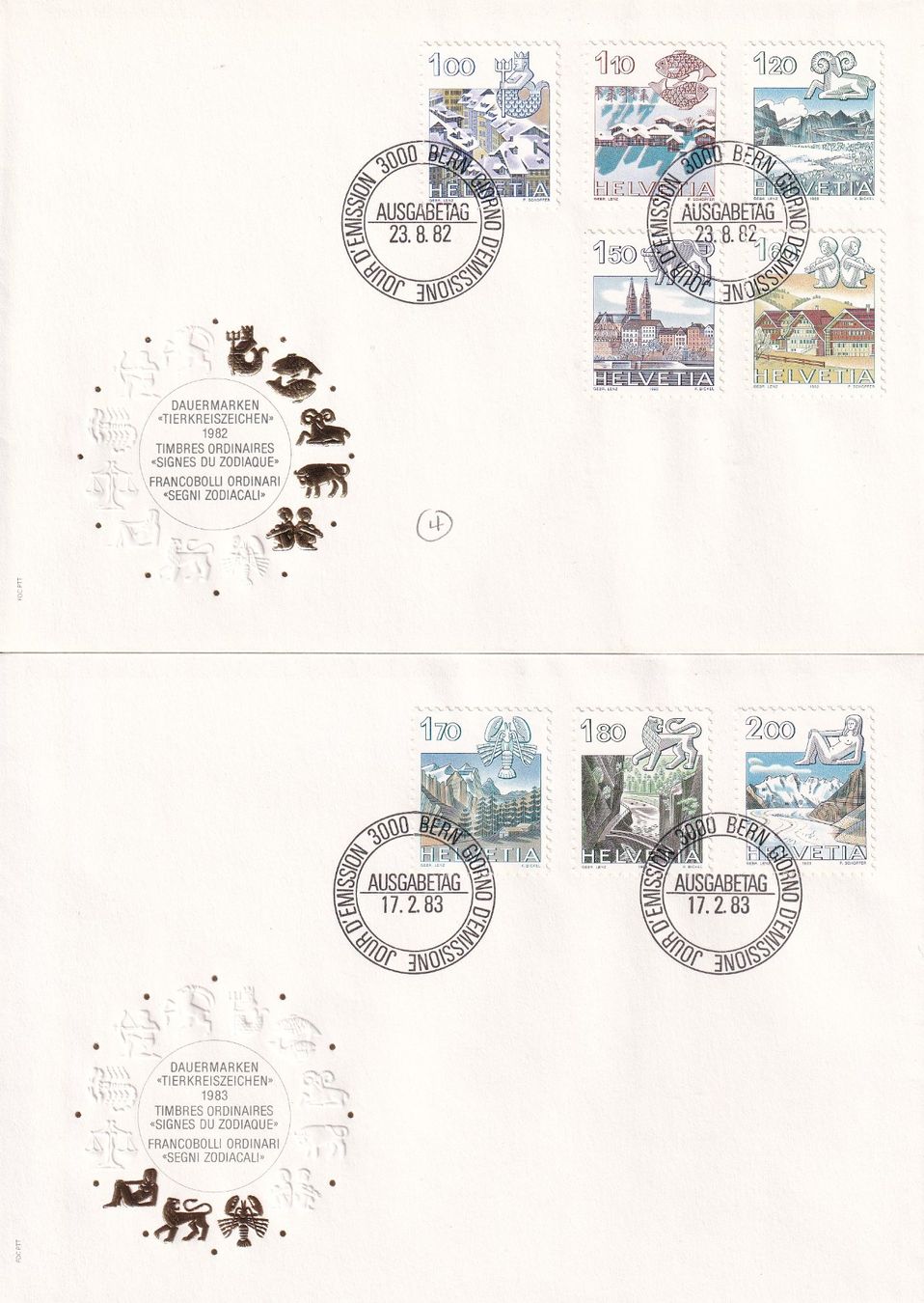 Tutti i francobolli: Lot 10 Briefe FDC 1982 - 1986 – Usato da Rossa venduto da becky05