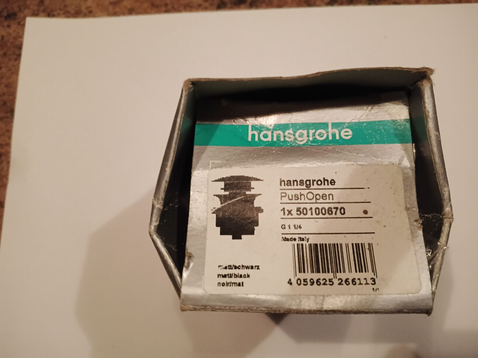 Hansgrohe Rubinetteria: puch open Hansgrohe – Nuovo e nell'imballaggio originale da Nyon venduto da Tonymars 2