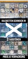Halskette aus gelochten Schmuckelemente in 2 Farbtönen / NEU