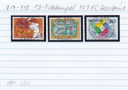717-719 FD-Vollstempel 10.9.85, 3000 Bern 1