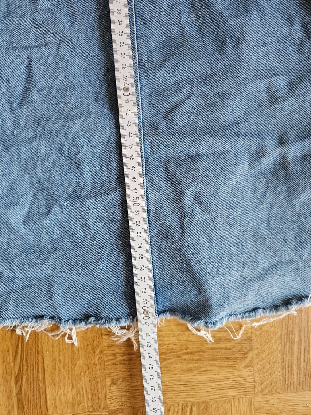 Vestiti: Pull&Bear Jeans Latzkleid Denim hellblau Gr. S/M Fransen – Usato da Füllinsdorf venduto da Sunnebliemli7 5