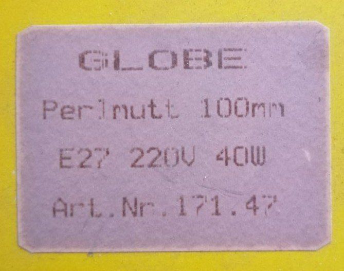 Lampade: 2× Noser Globe Perlmutt Ø100 mm E27 40W – Nuovo (secondo la descrizione) da Schaffhausen venduto da Golom01 2