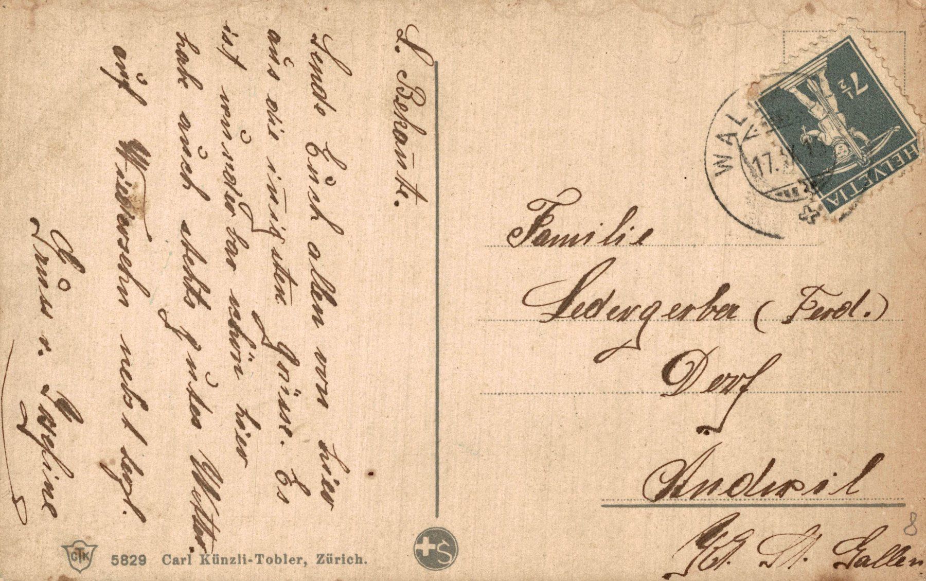 Cartoline postali: Rheinau – Usato da Bronschhofen venduto da Astore 1
