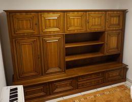 Wohnwand Nussbaumholz