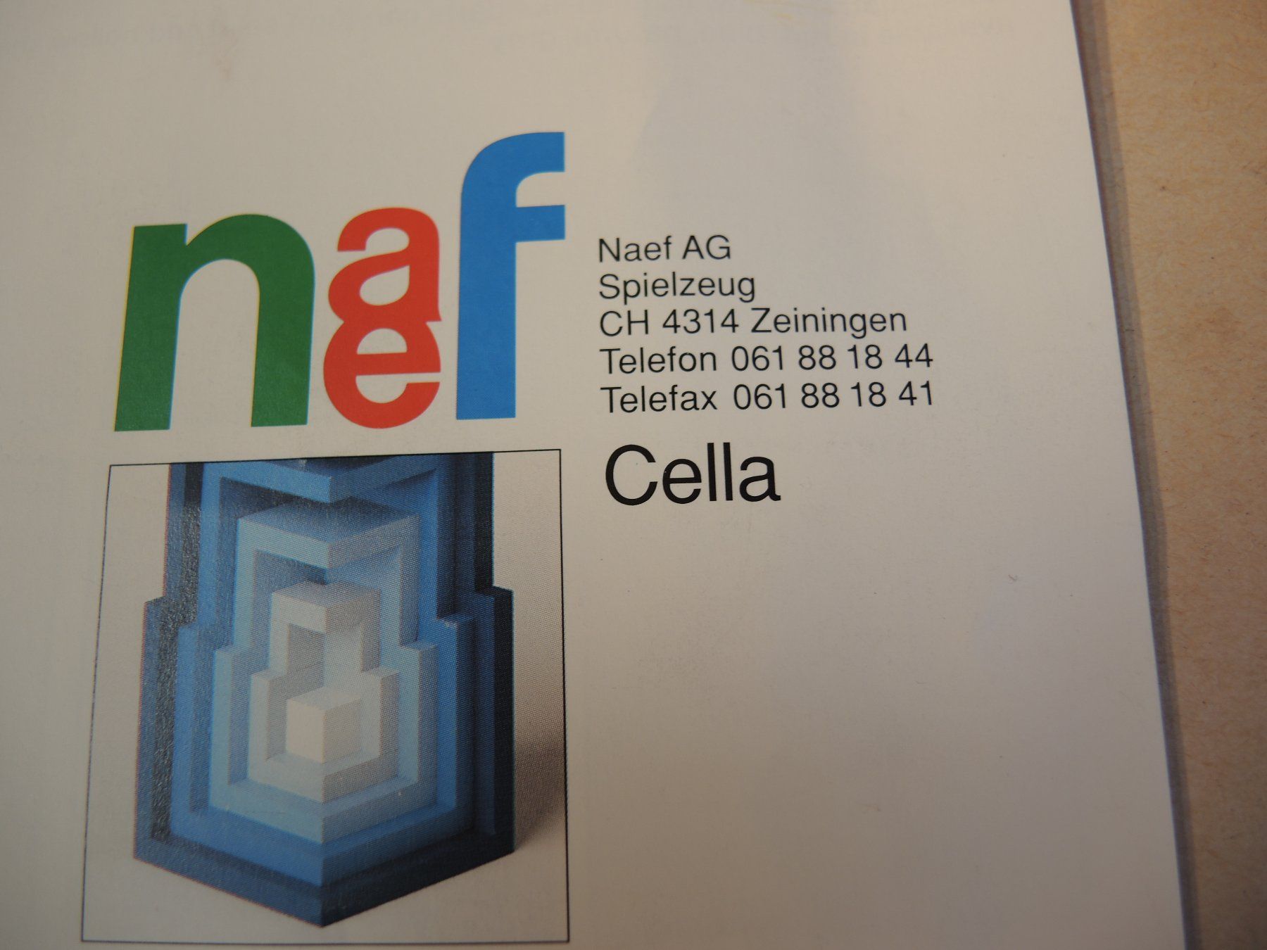 Naef Giocattoli: naef Cella rot Spielwürfel Holz – Usato da Rorschach venduto da maeck8 7