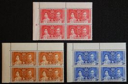 Barbados Kat. 152-154 ** 1937 TOP