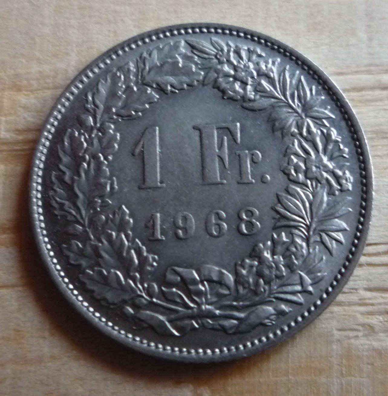 Toutes les monnaies: 1 Franken 1968, stgl – D'occasion à Rieden SG par Sammelfreund