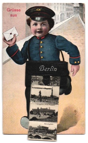 Cartoline postali: Leporello-AK Berlin-Tiergarten, Brieftr – Usato da Berlin venduto da bartko-reher