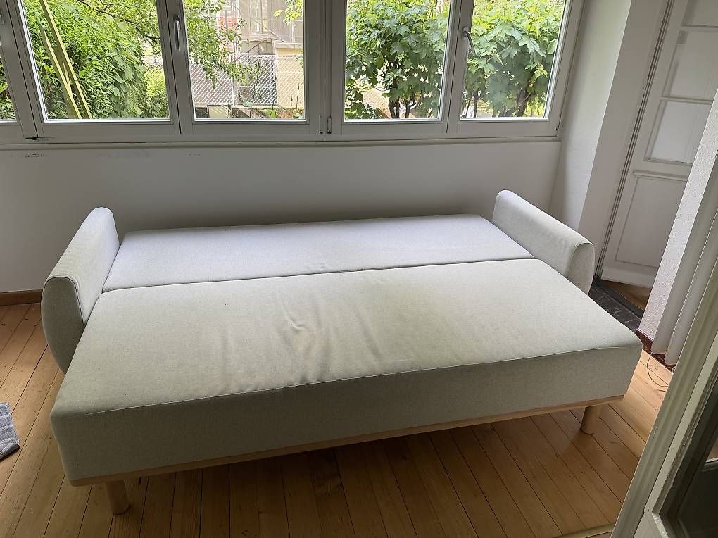 Ikea Divani: IKEA GRUNNARP 3er-Bettsofa  hellgrau – Usato da Bern venduto da xberg36 1