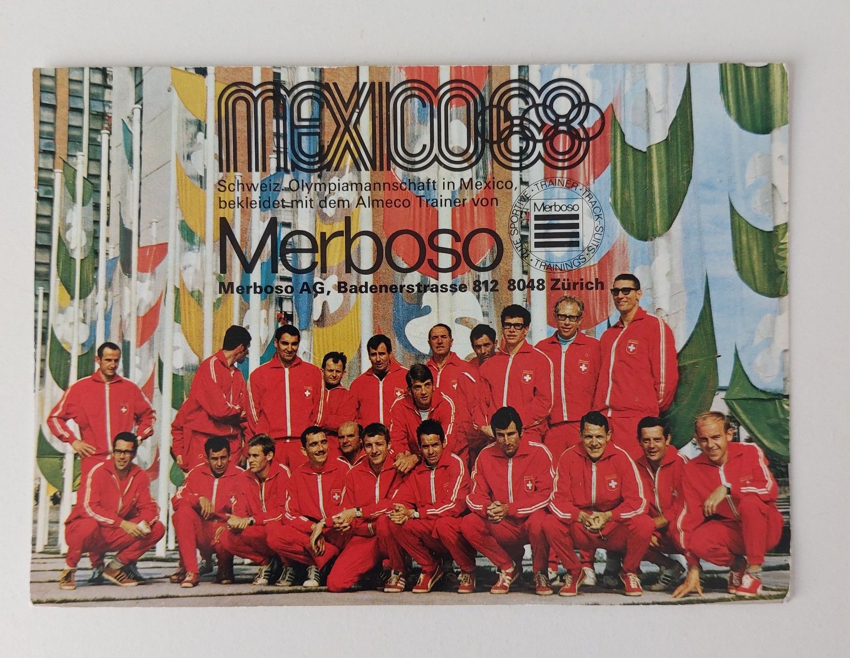 Autografi: Autogrammkarte Schweizer Olympiamannschaft Mexico 68 – Usato da Schenkon venduto da Uhu007