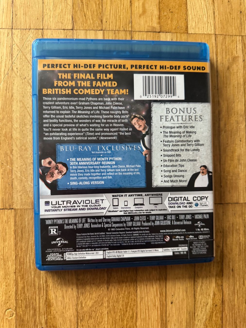 Alle DVDs: MONTY  PYTHON`S THE MEANING OF LIFE. (BLU-RAY) – Gebraucht aus Basel von san_2qlq 1