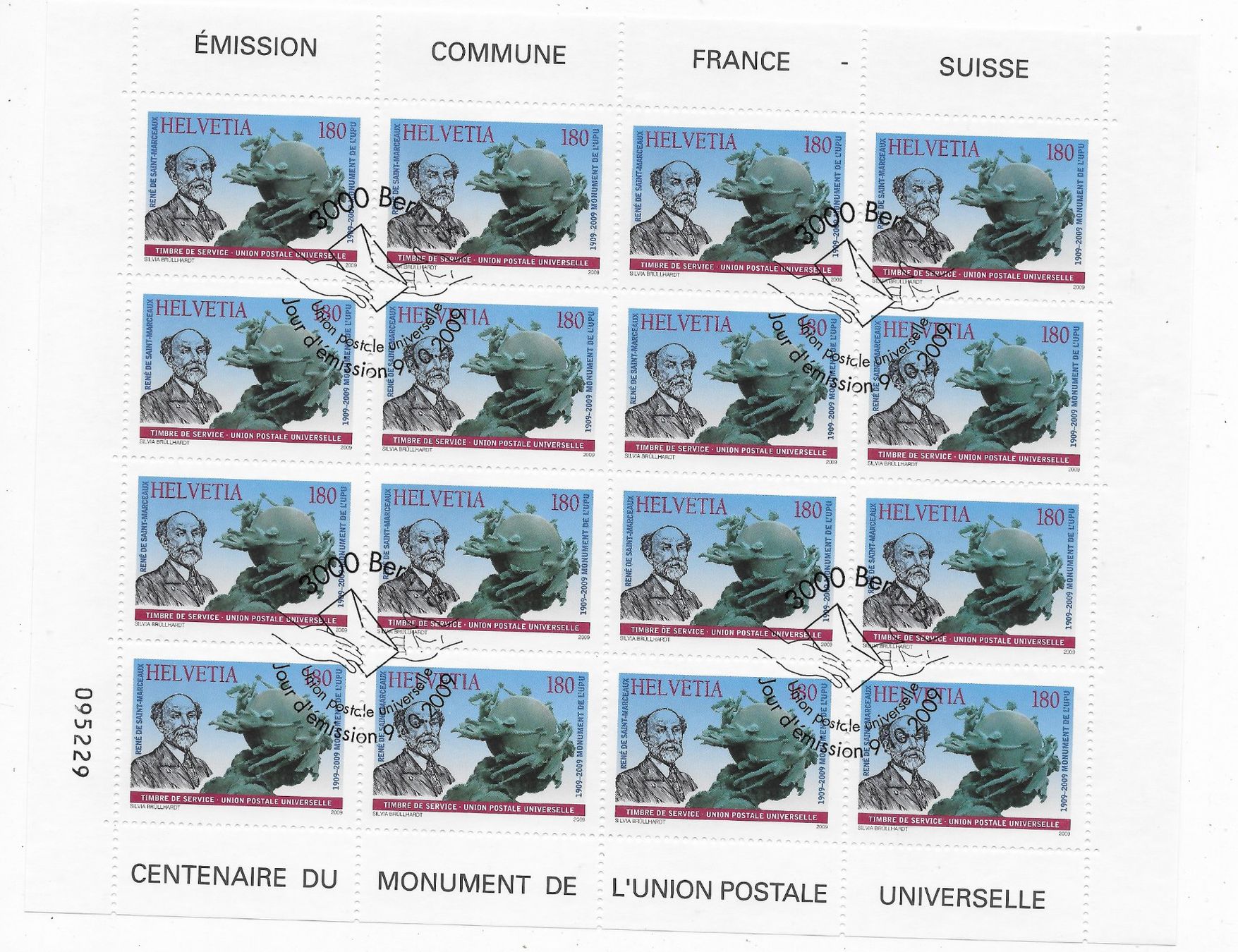 Alle Briefmarken: KB, UPU 2009 ⨀👍 – Gebraucht aus Hefenhofen von Richsalz