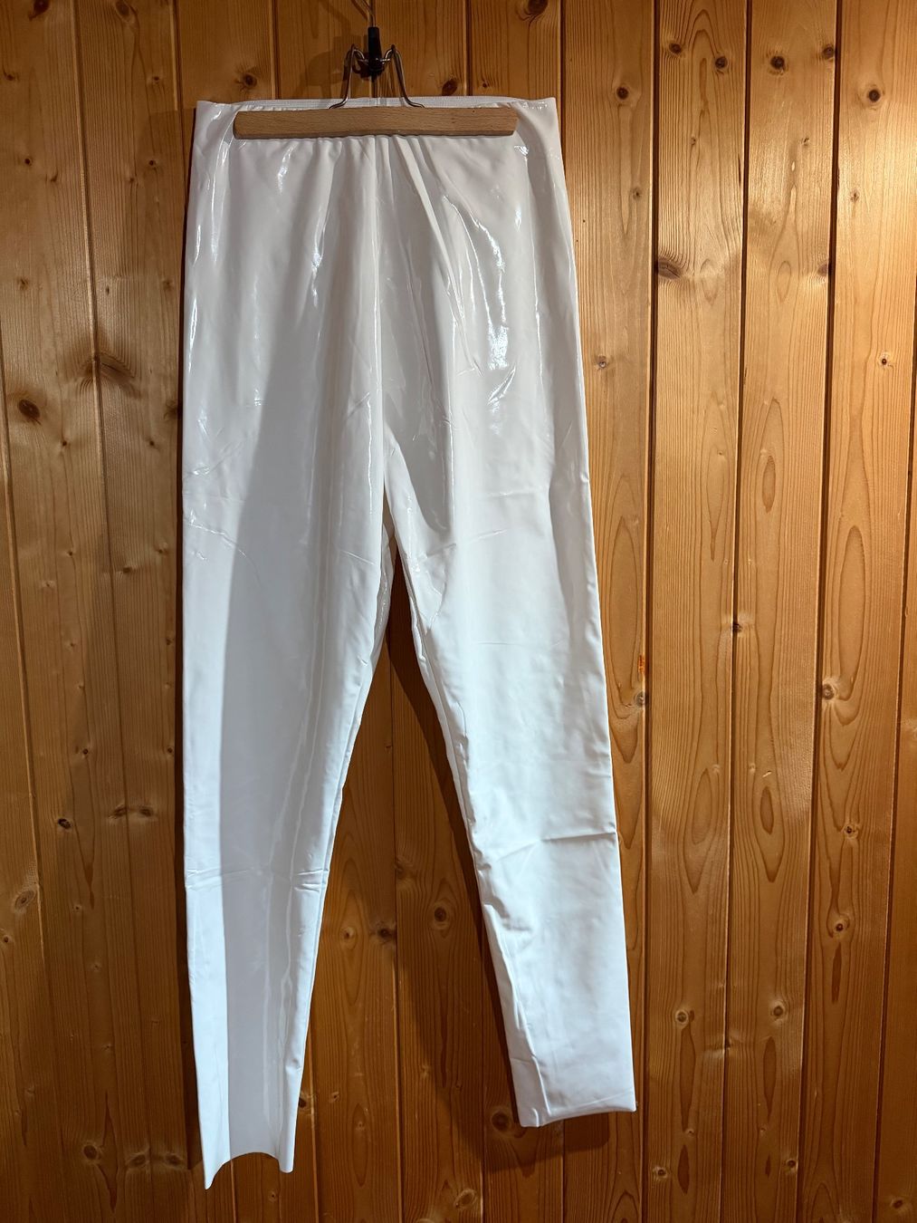 Leggings: Vinyl Lack Leggings Weiss – Nuovo e nell'imballaggio originale da Uetendorf venduto da Stoun 5