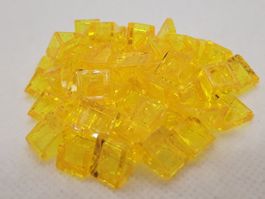 Lego 50 Stk. Schrägstein 1x1x2/3 (transparentes gelb)