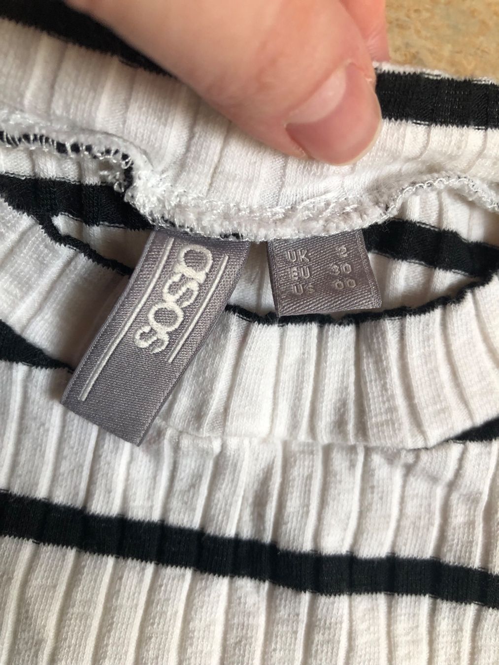 Asos T-shirt: ASOS gestreiftes Shirt 3XS – Nuovo (secondo la descrizione) da Brugg AG venduto da Vintage_und_Allerlei 1