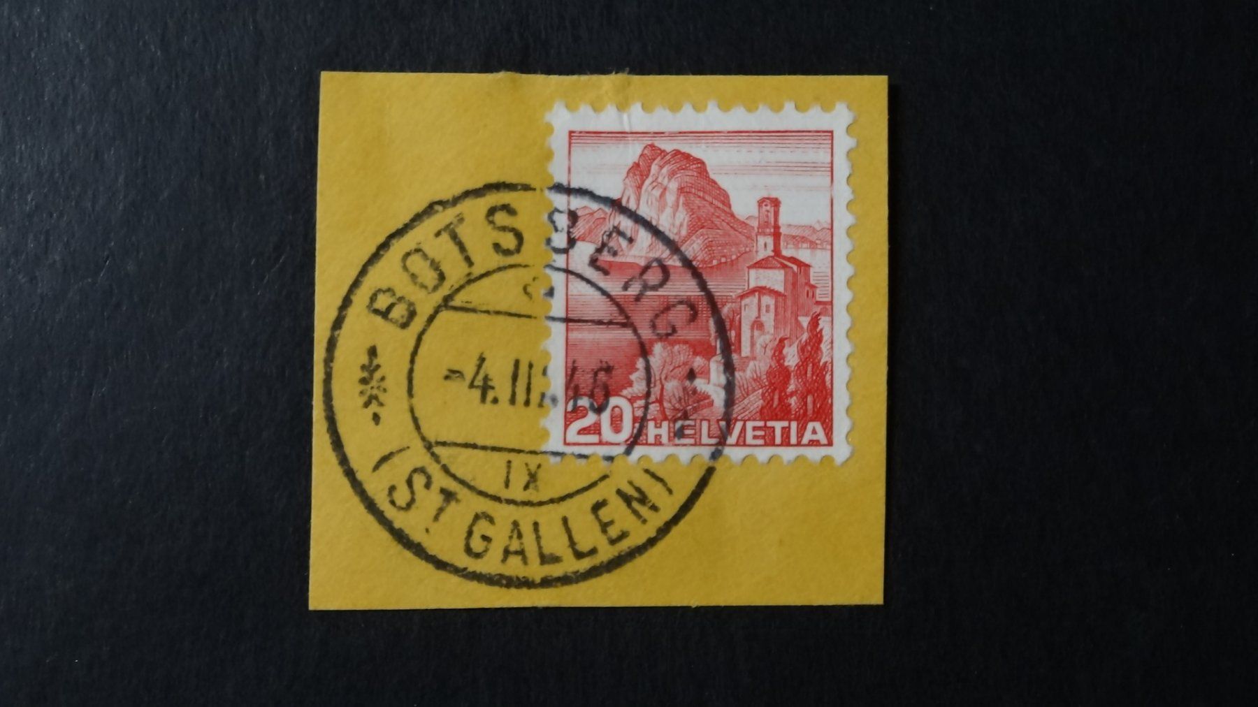 Tutti i francobolli: BOTSBERG (St. Gallen)  4.III.46   114 – Usato da Anwil venduto da zuggi57